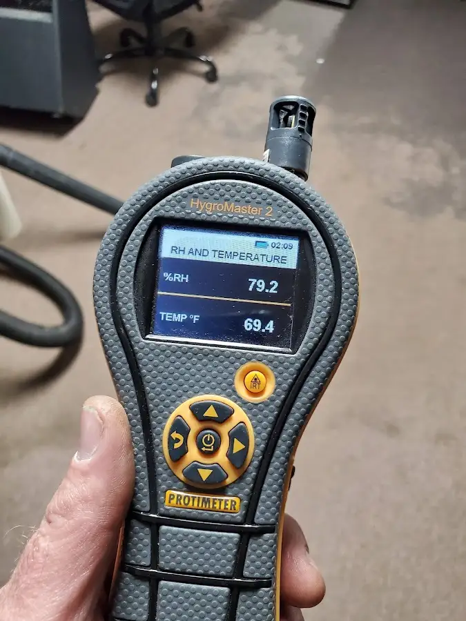 Moisture meter humidity assessment for Fire & Smoke Damage Restoration in Garland