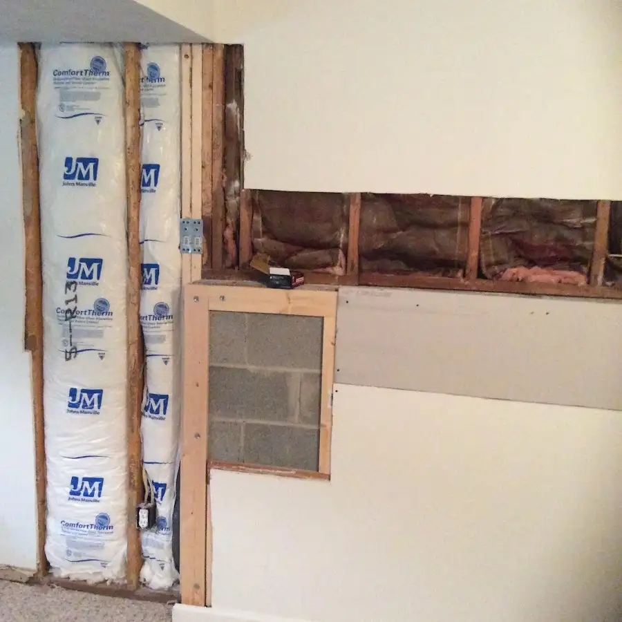 Wall insulation replacement during Contents Cleaning & Restoration in Garland